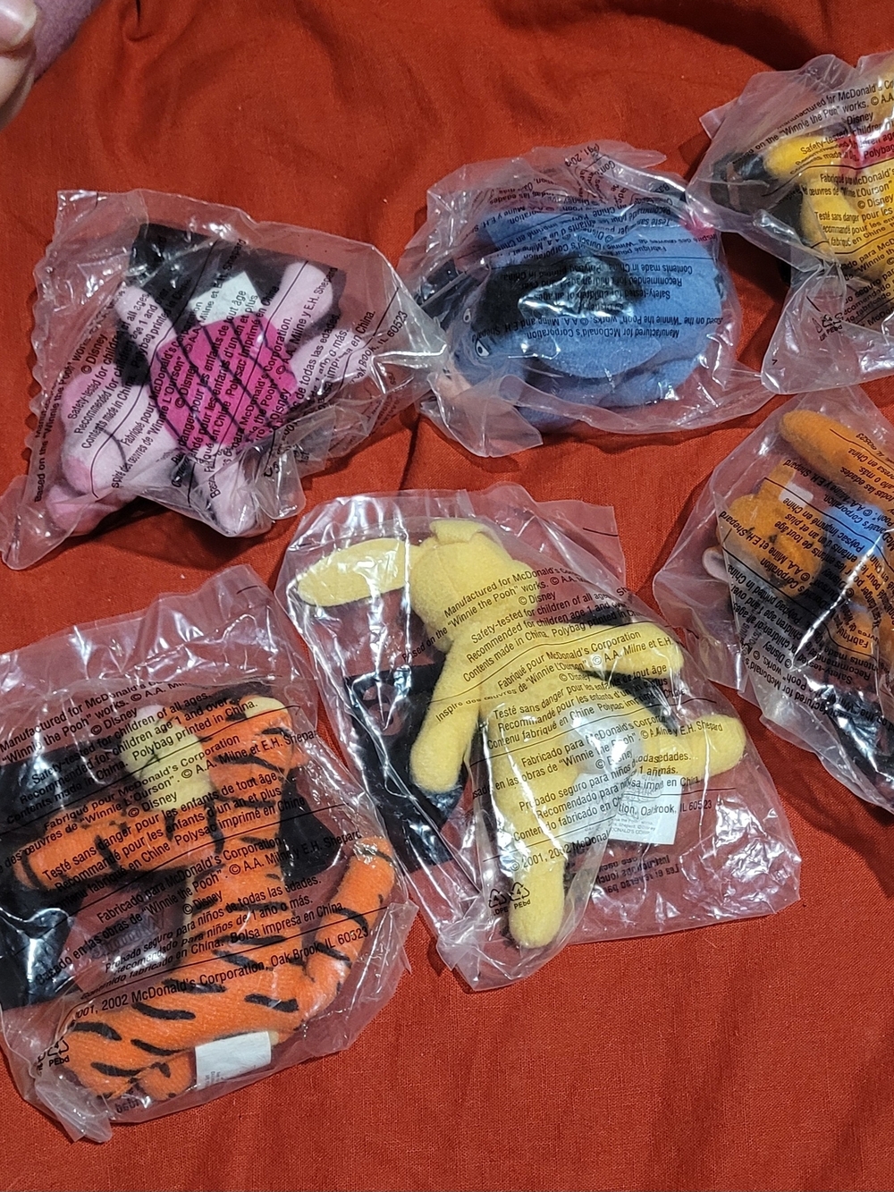 McDonald's Vintage Winnie The Pooh Happy Meal Toy Lot